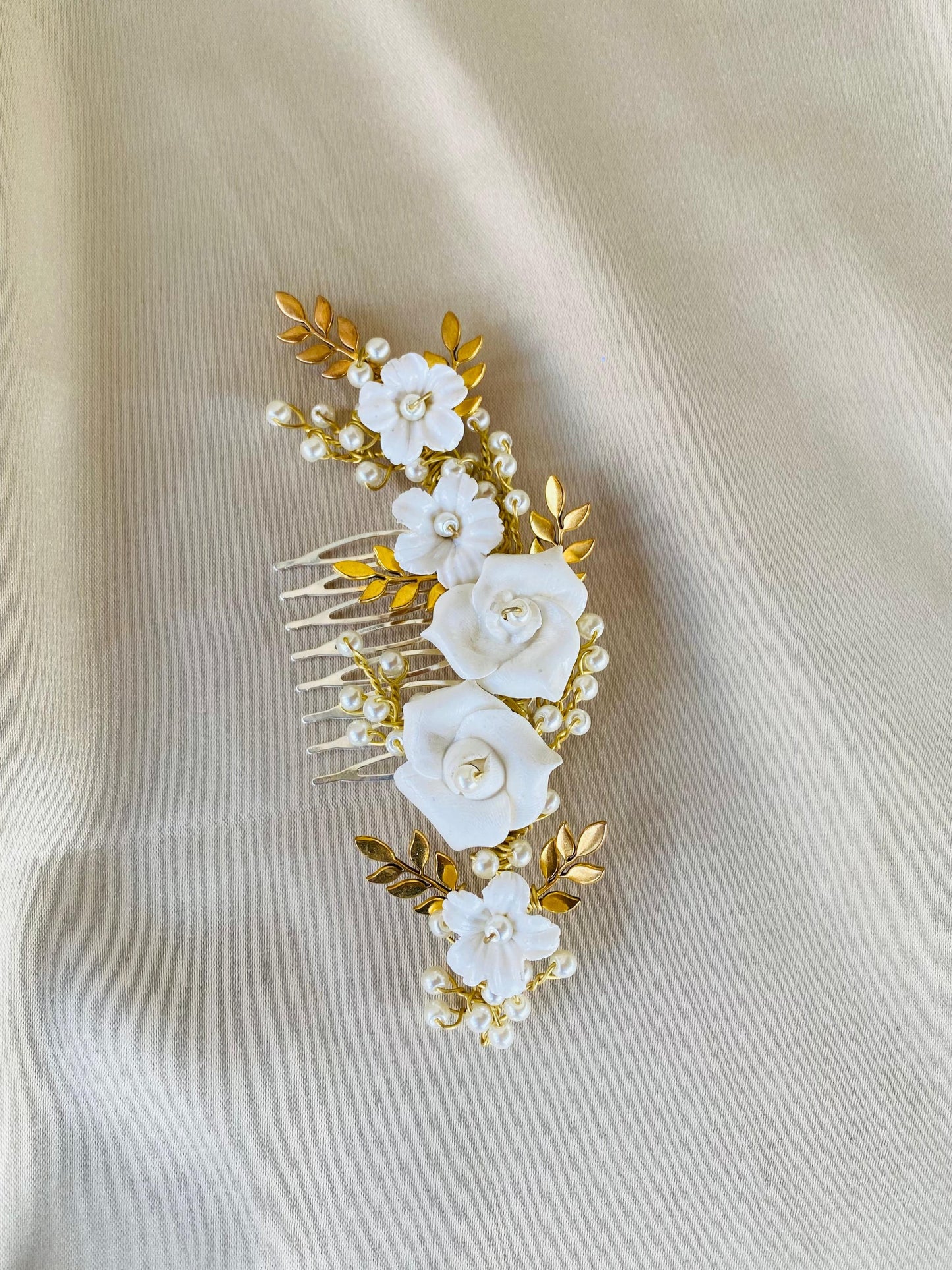 Floral &Leaves comb