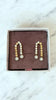 Gold X silver Earrings
