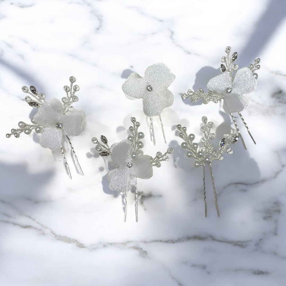 Floral white set