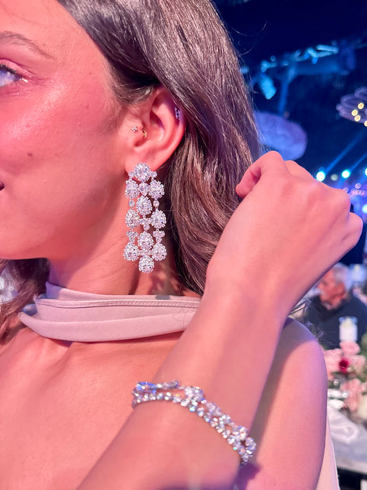 Statement zircon Earrings