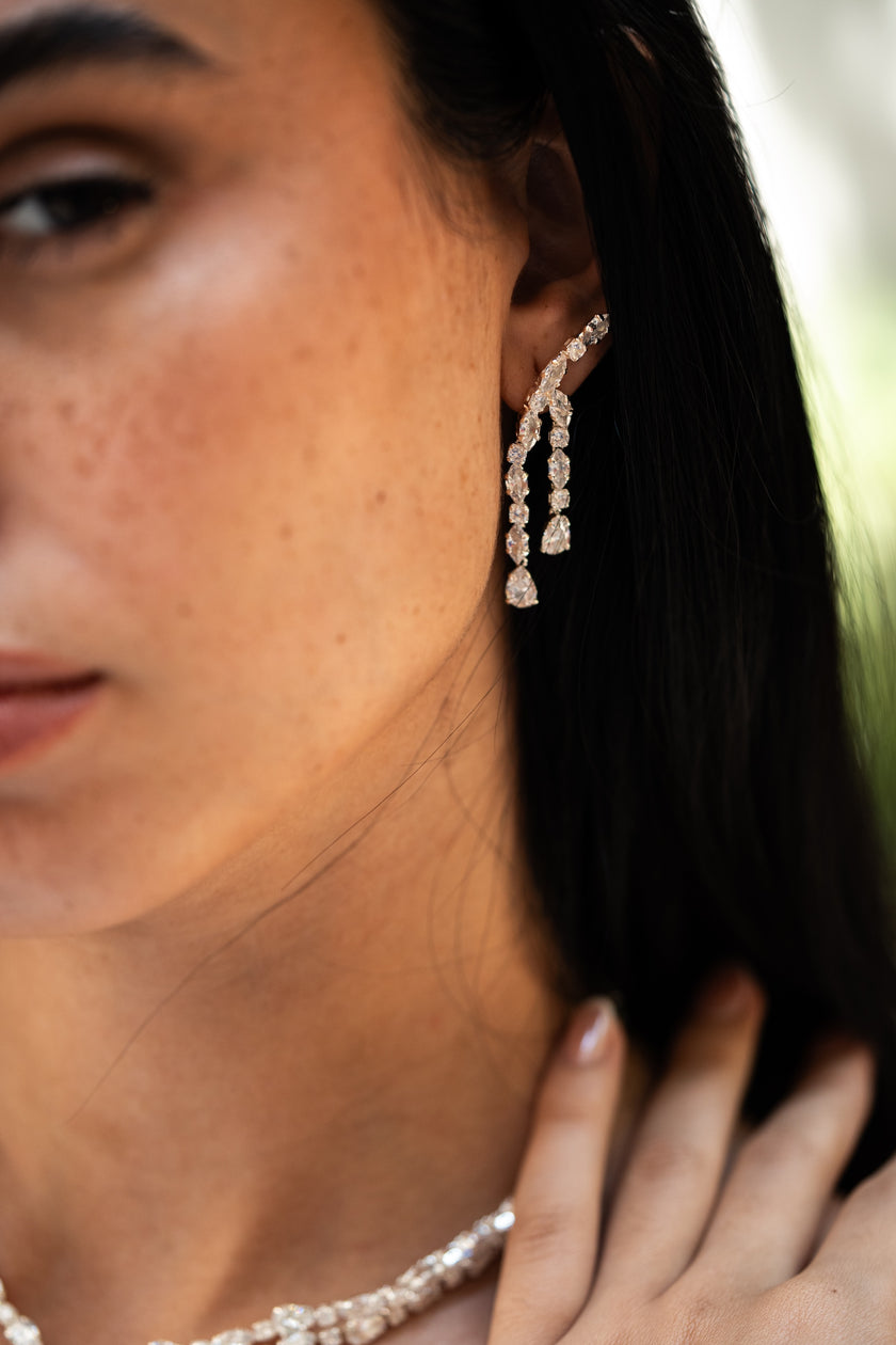 The Double Drop Earrings