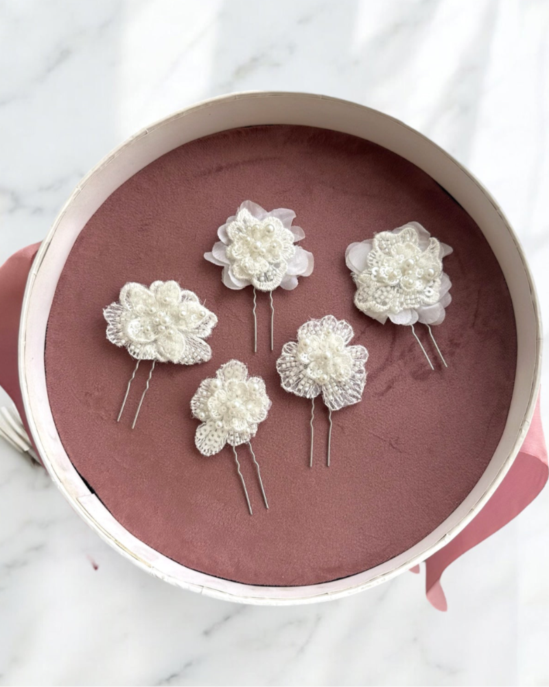 Embroidered Bloom Pins