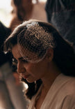 Side pearly net piece