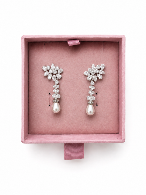 Pearl Blossom Earrings