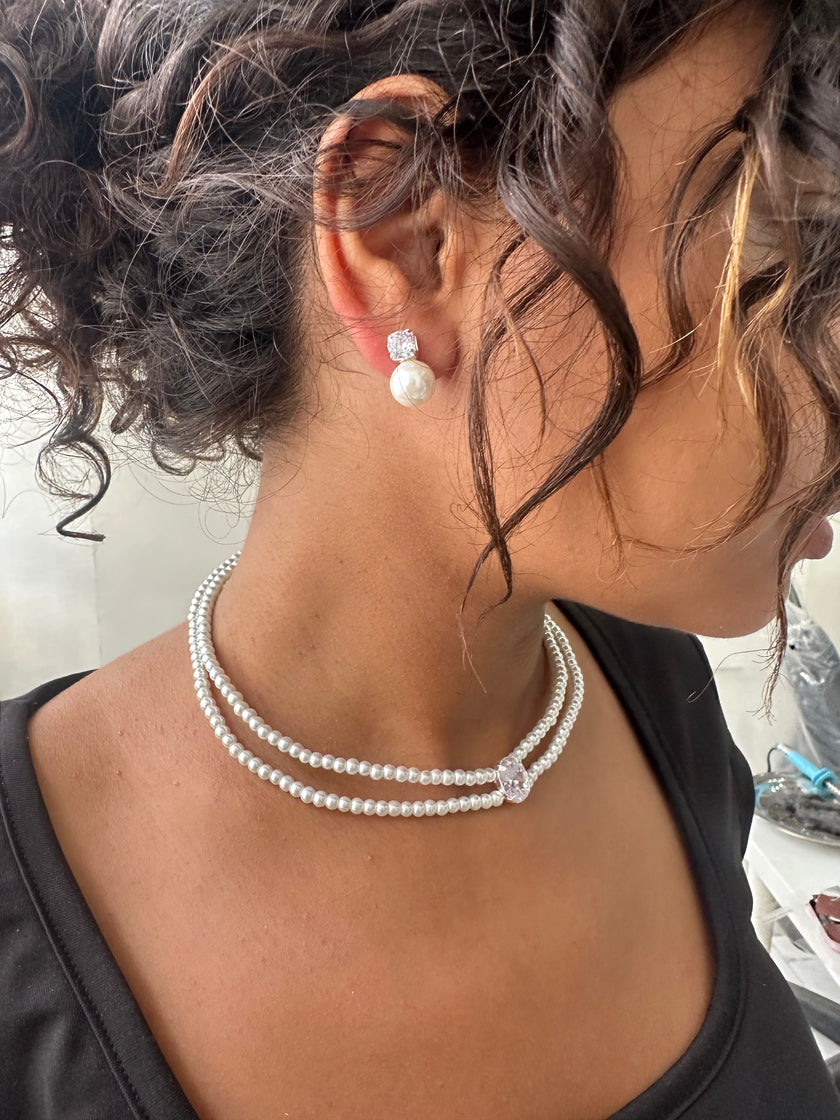 Classic Pearl Choker Set