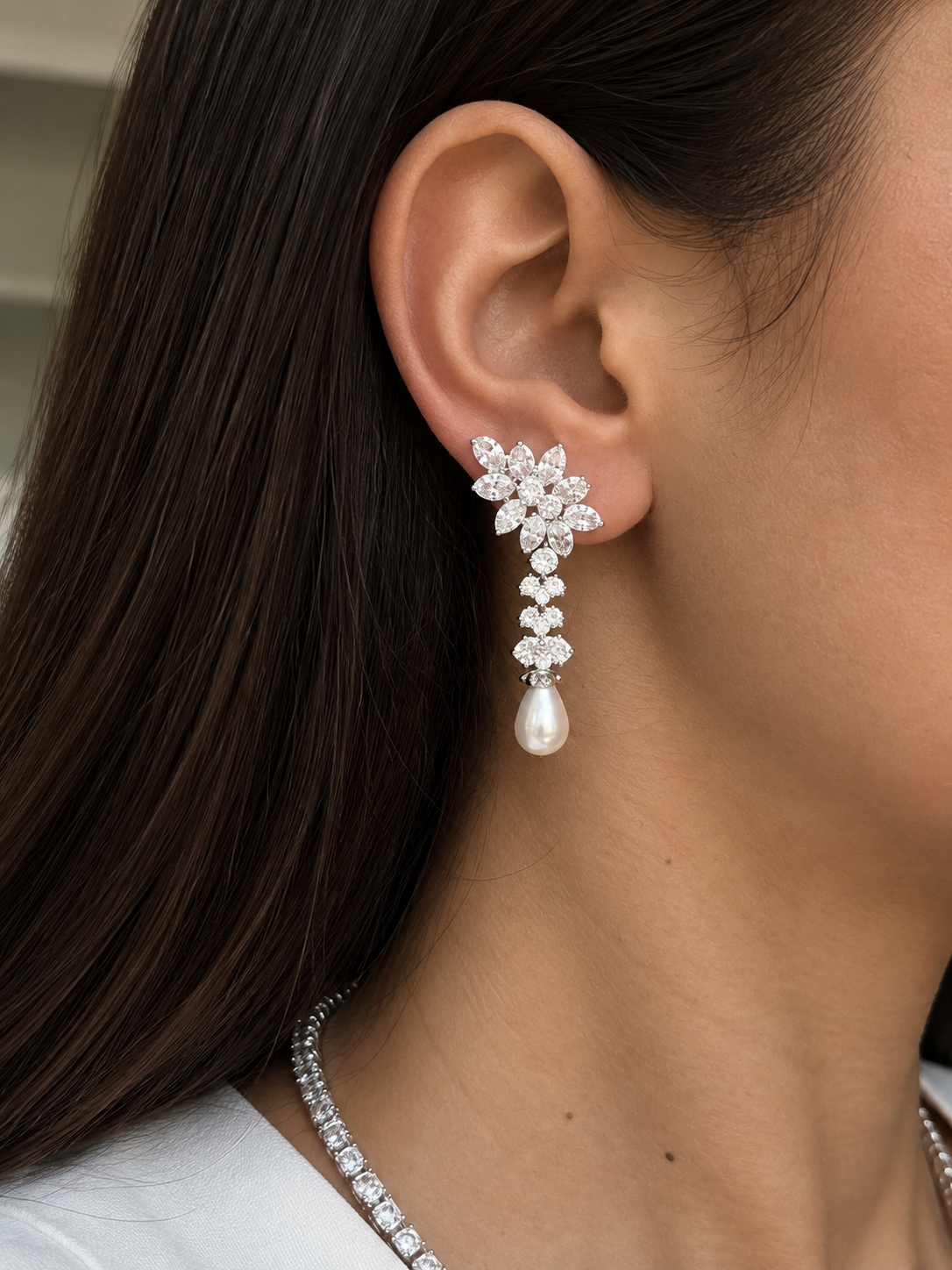 Pearl Blossom Earrings