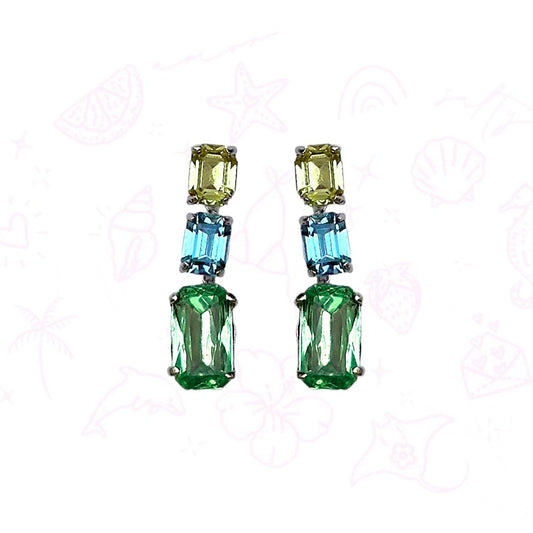 Blue & Green earrings