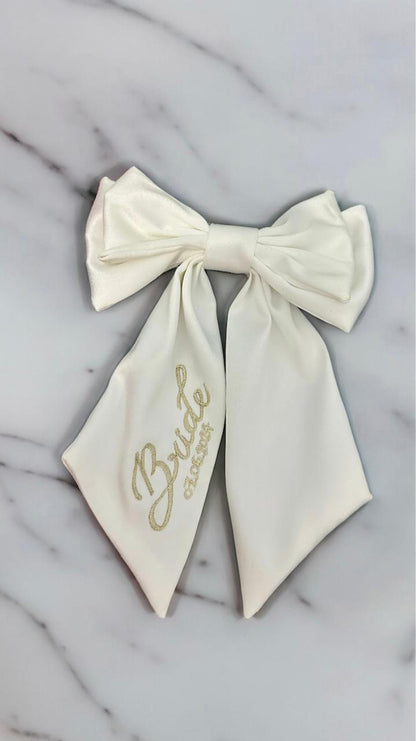 Customized Bridal name bow