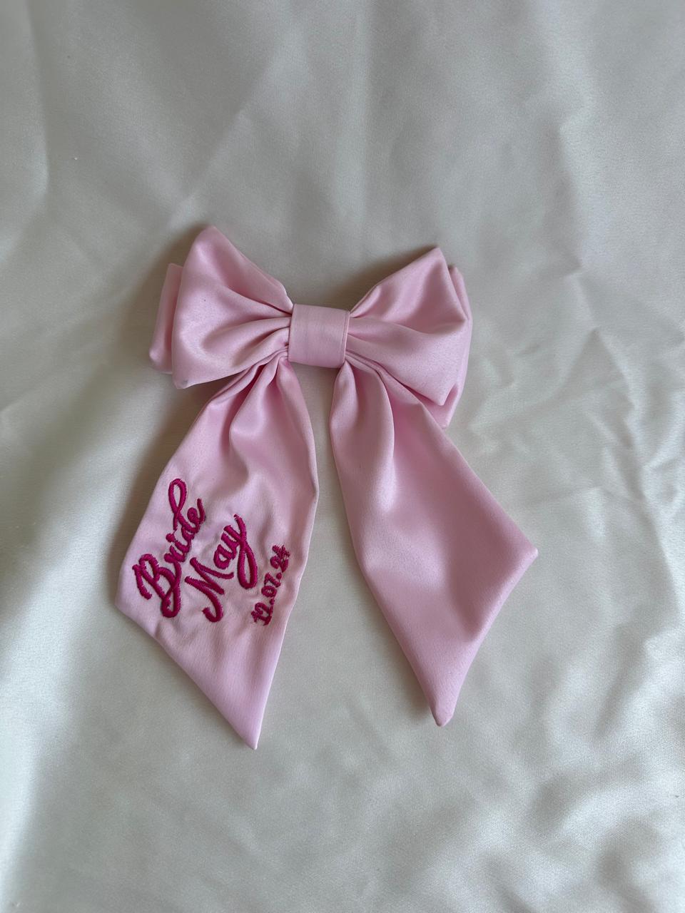 Customized Bridal name bow