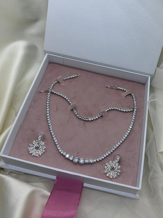 Gradual Tennis Jewelry Set