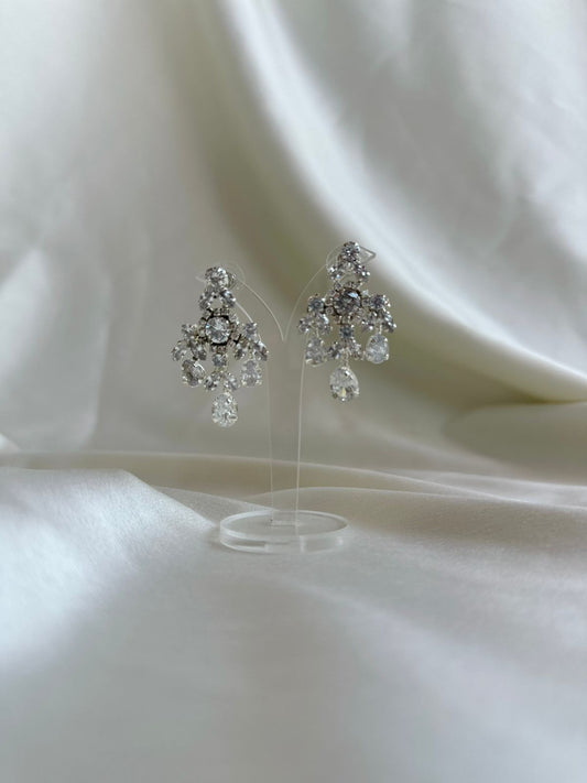 Zircon chandelier Earrings