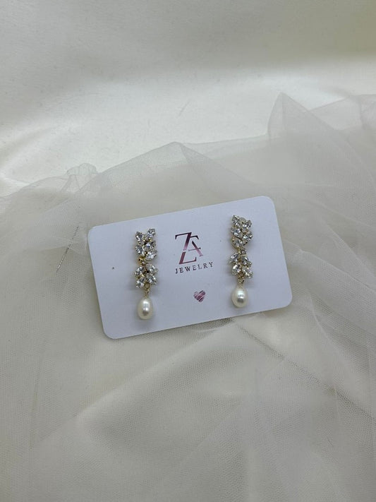 Long dangling earrings