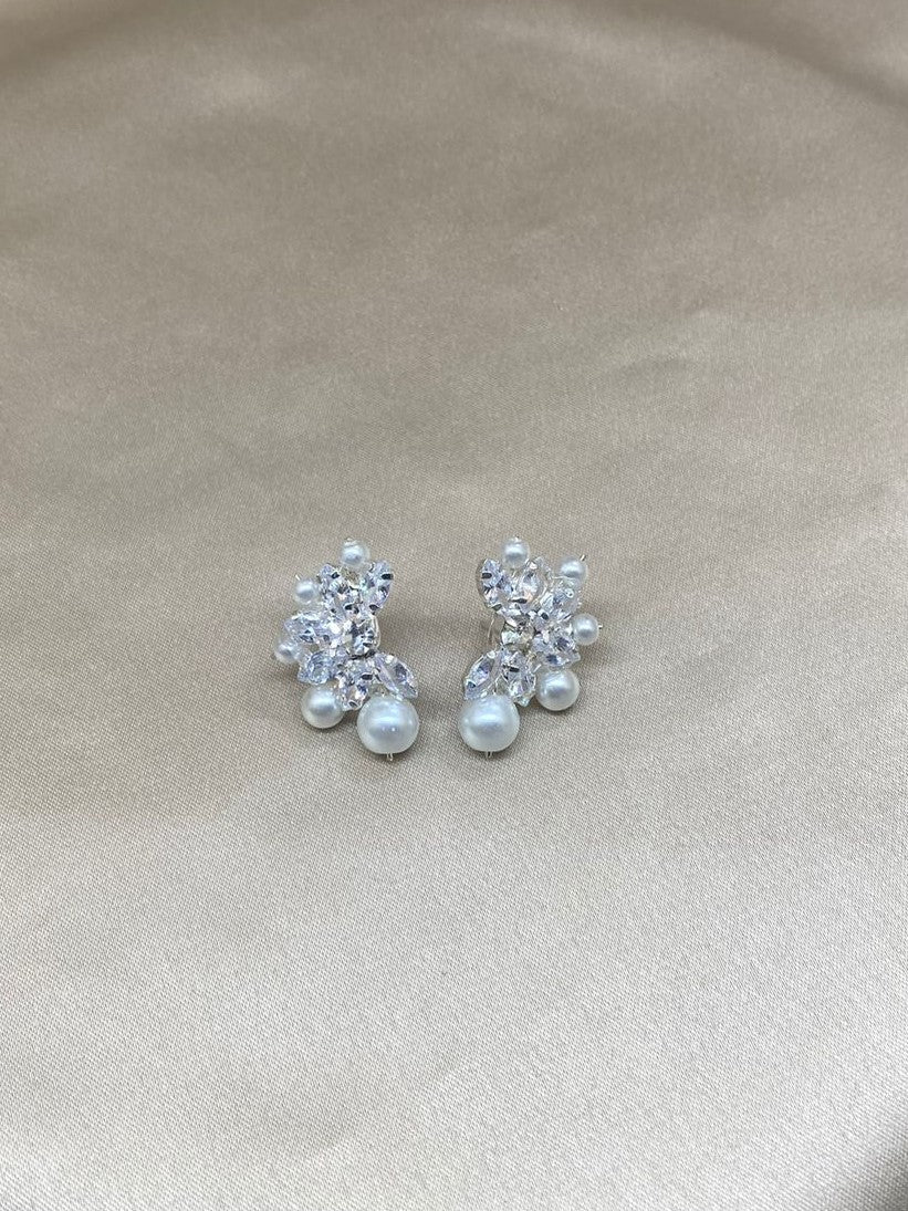 Zircon & Pearls Earrings