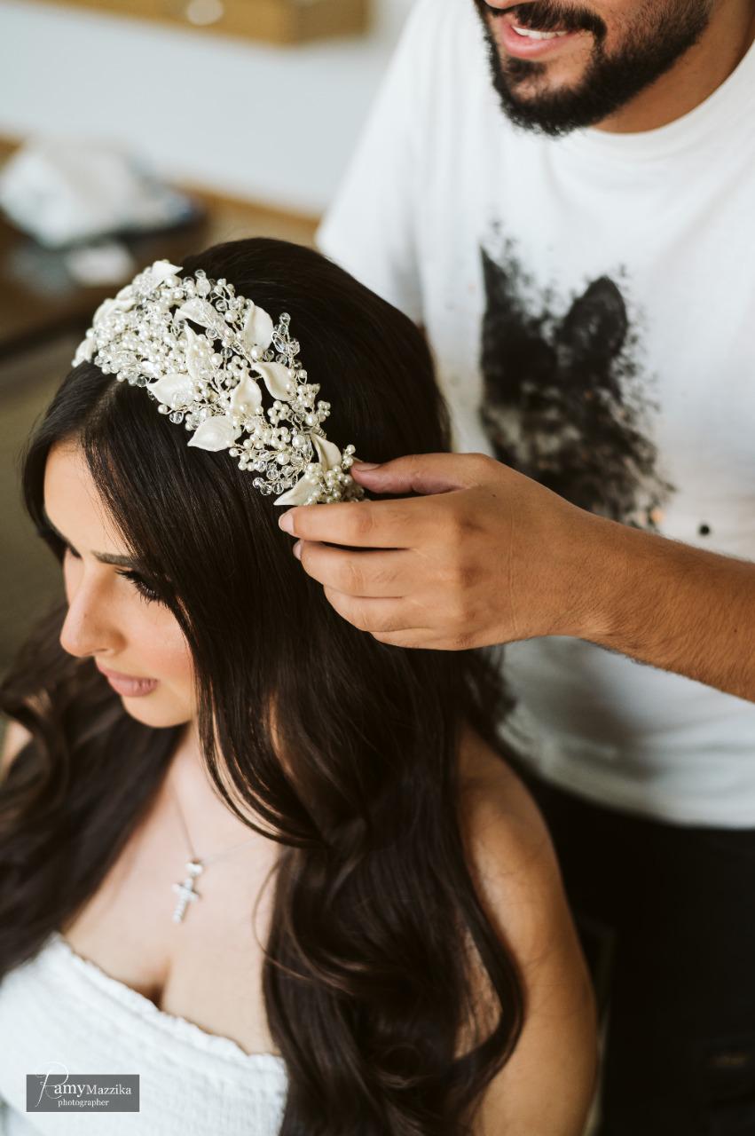 Double Pearly Headband.