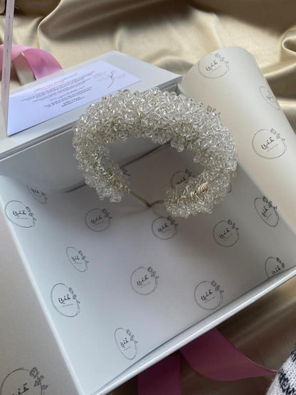 Transparent crystals Headband