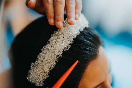 Transparent crystals Headband