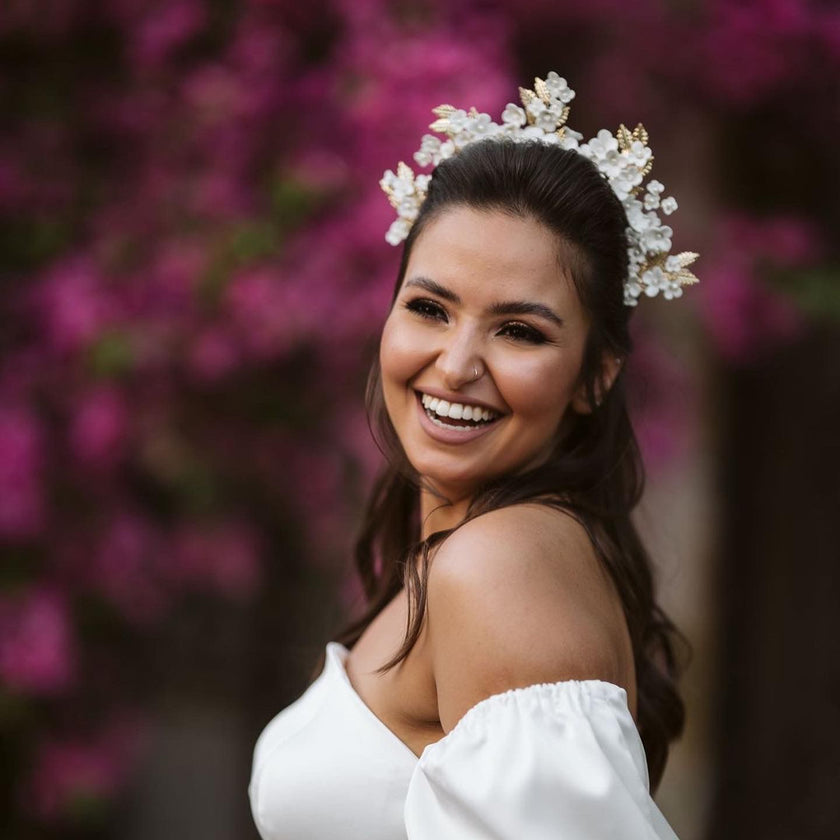 Floral Golden Tiara
