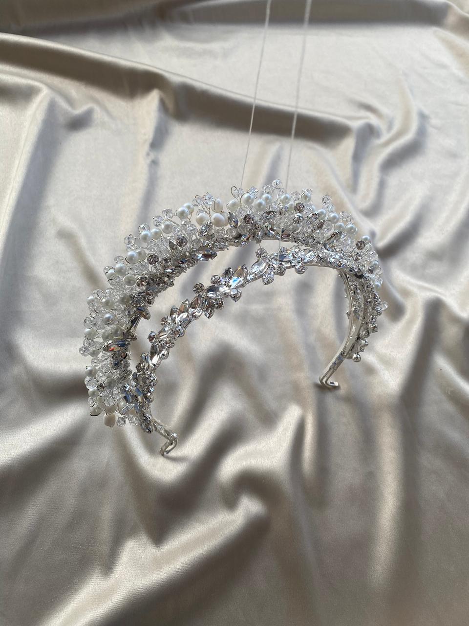 Double crystals Tiara