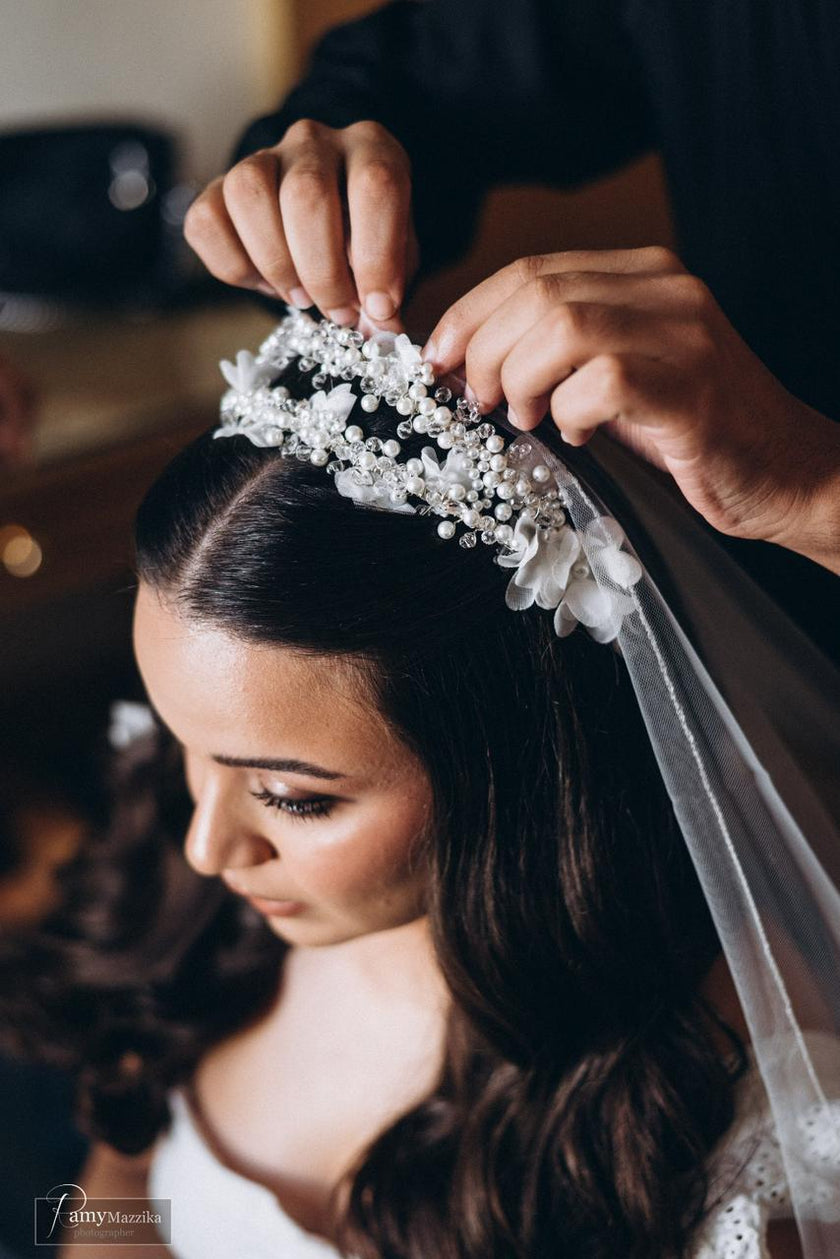 Pearly Double Fabric Headband