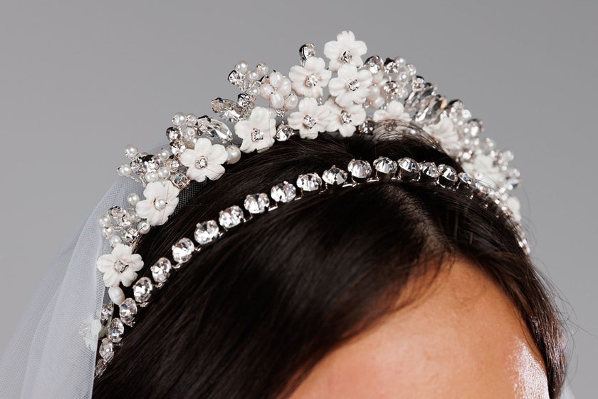 Floral Pointed Tiara