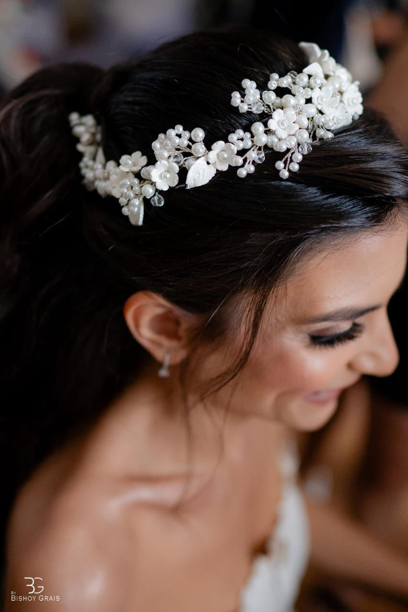Floral to the back Headband