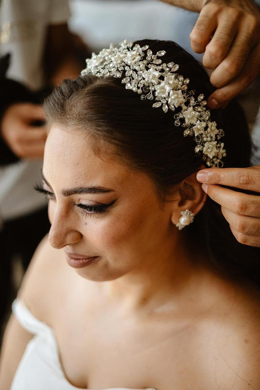 Floral Crystals Headband