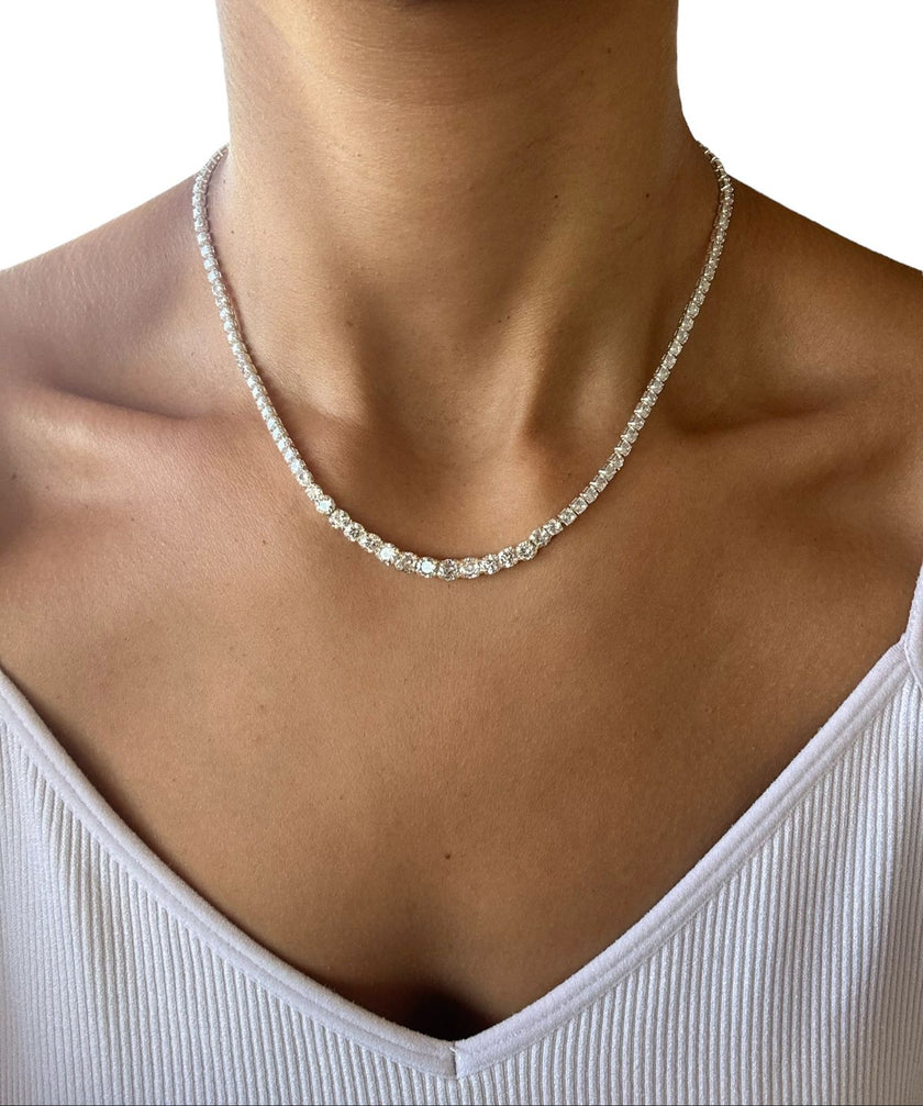 Tennis Gradual Necklace.