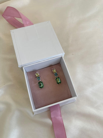 Blue & Green earrings